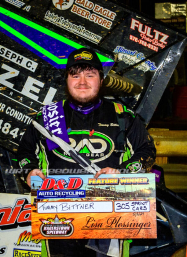 Timmy Bittner Racing Bittner skips Senior Ball, wins big at Hagerstown Speedway - The Express